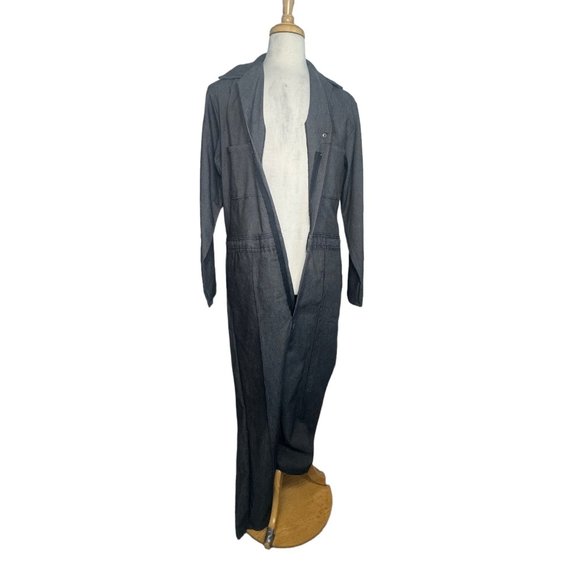 Fieldmaster Vintage Denim Men's Coveralls Gray Size Medium/Regular - Picture 8 of 11